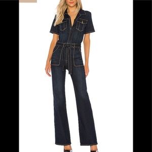 Frame Le Flare De Francoise denim jumpsuit